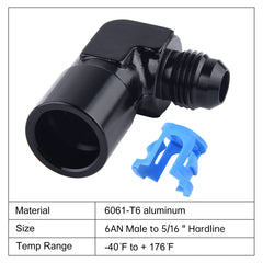 EVIL ENERGY 1500 psi rated EFI fitting for high-pressure lines