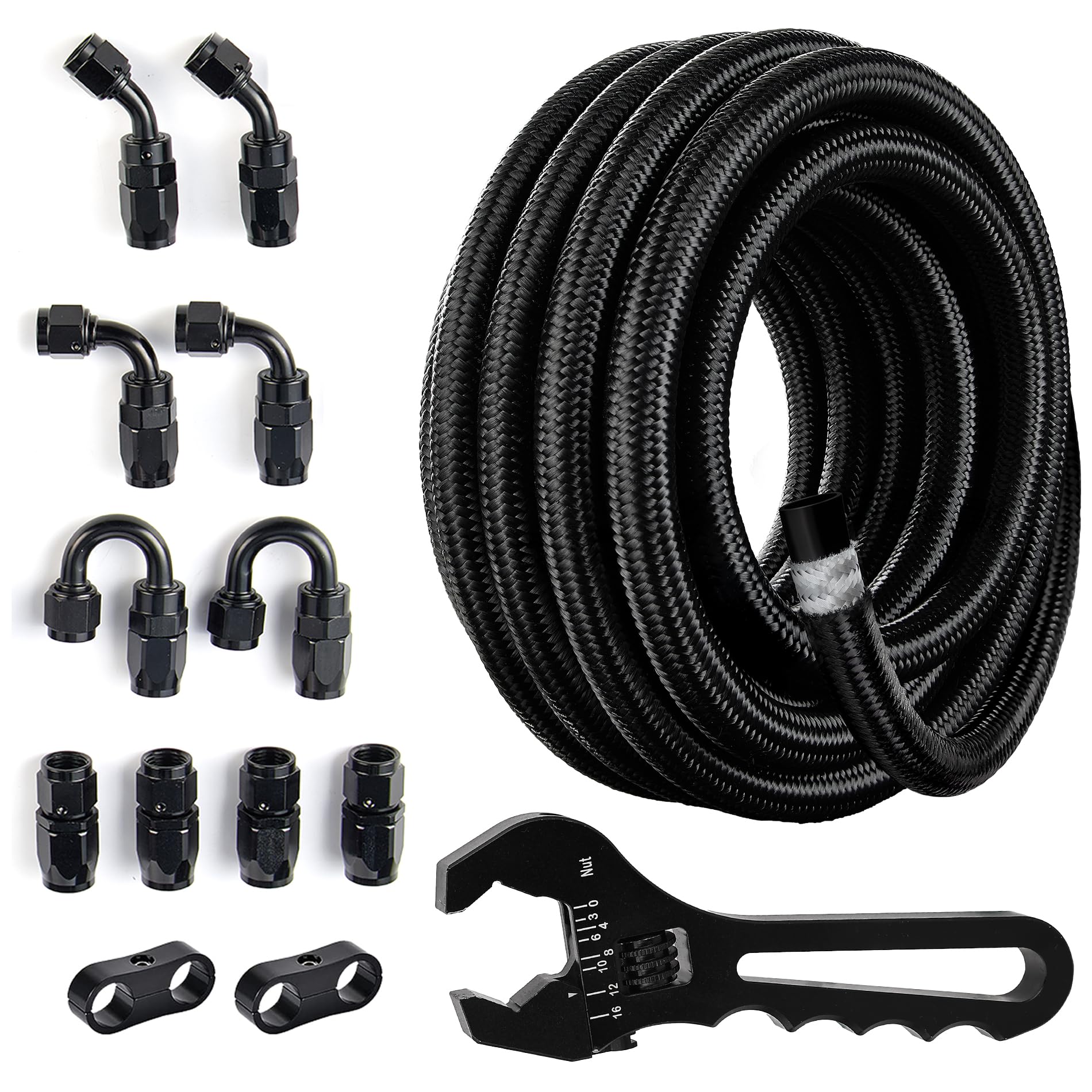 EVIL ENERGY 6AN fuel line kit assembly fittings for versatile connections.