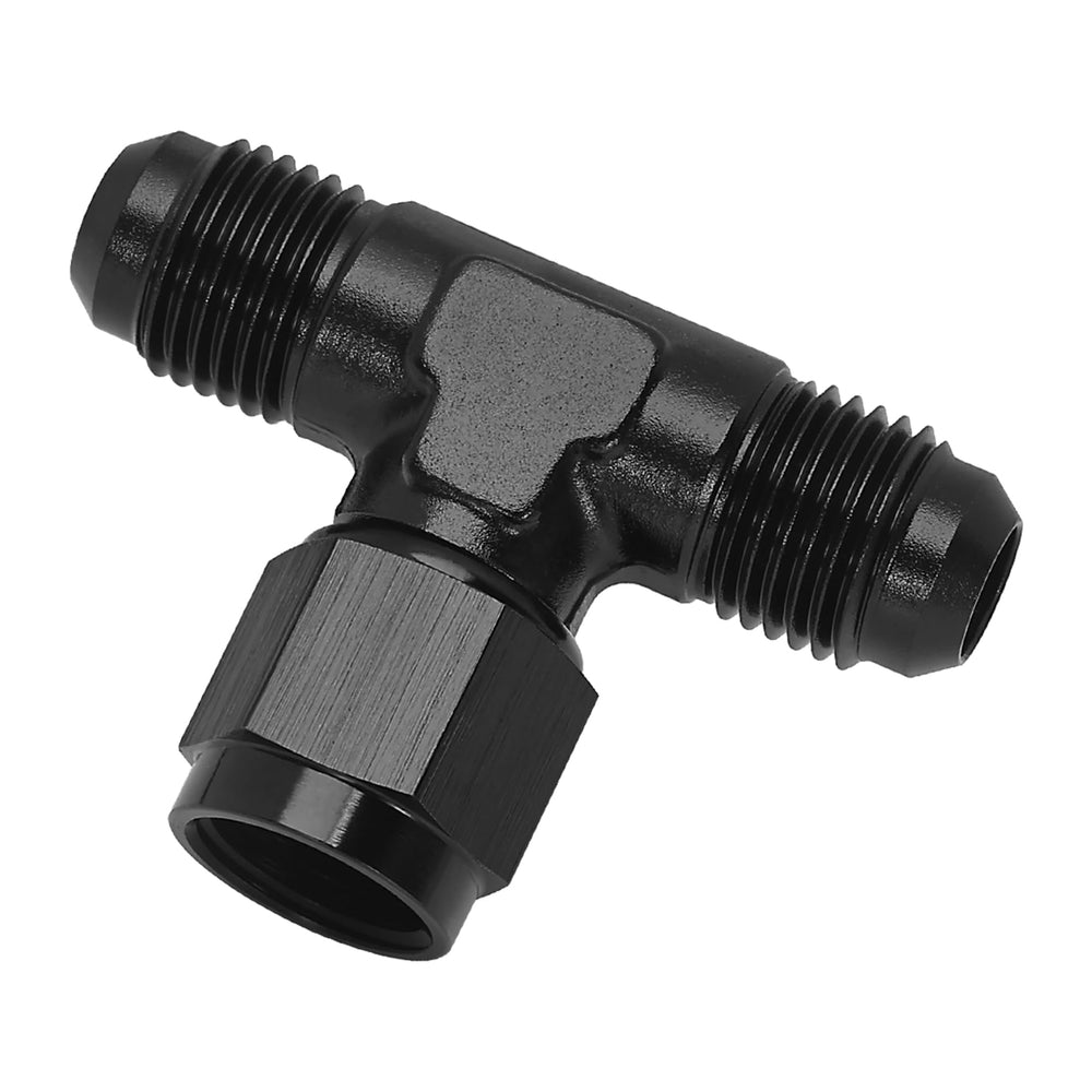Evil Energy 6AN male tee fitting with side swivel ensures secure fuel line connections.