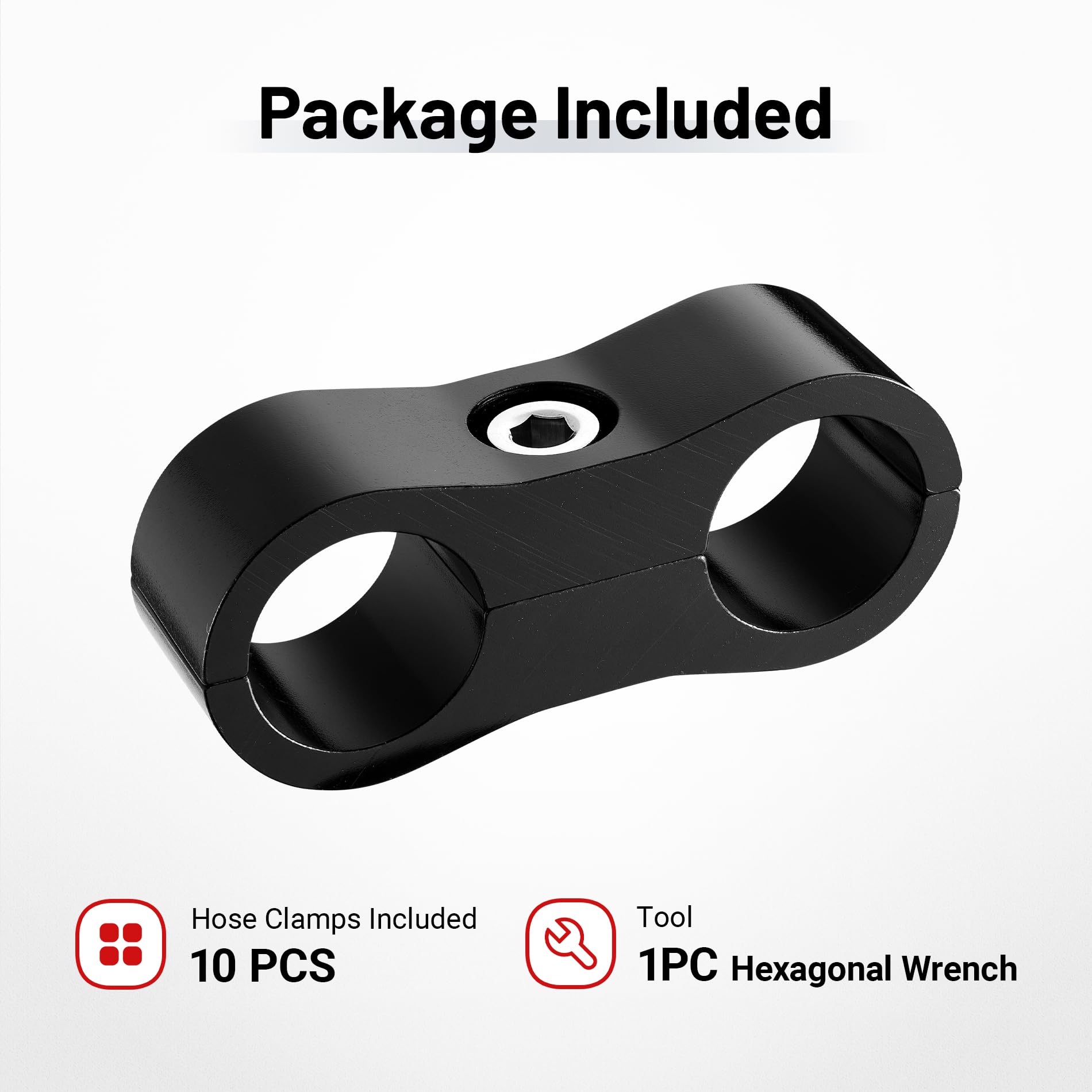 EVIL ENERGY 6AN mounting clamp demonstrates durable, lightweight construction.