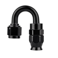 EVIL ENERGY 6AN PTFE hose end 180° black fitting for tight space routing