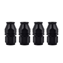 EVIL ENERGY 6AN PTFE hose end fitting straight black connects PTFE hose securely