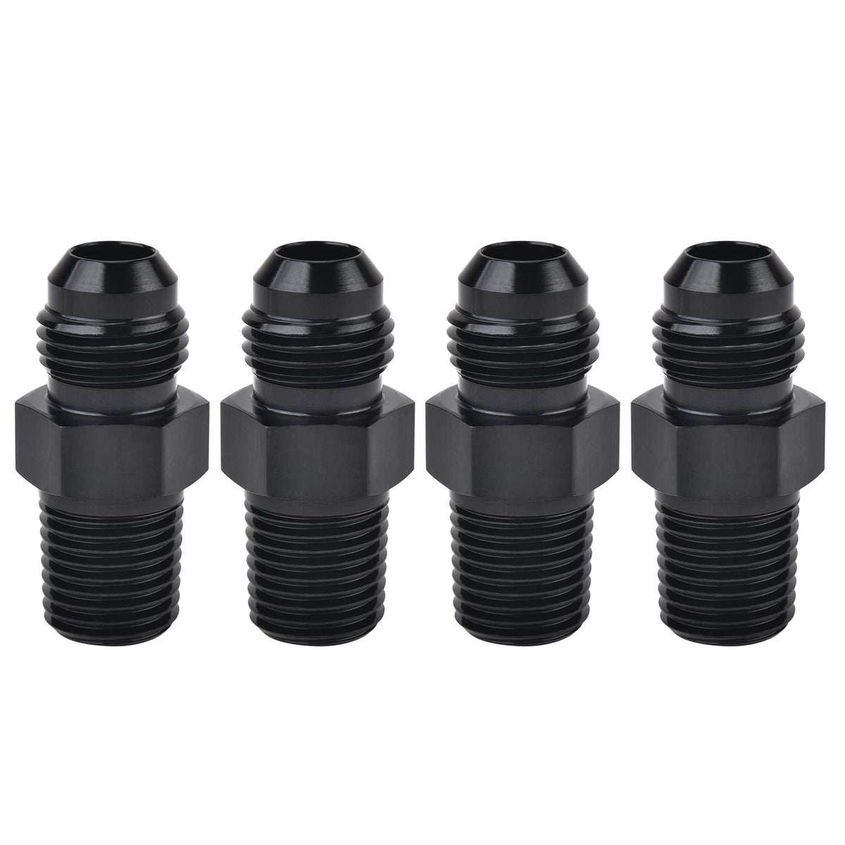 EVIL ENERGY 6AN to 1/4in NPT adapter exterior view highlights rugged aluminum construction.