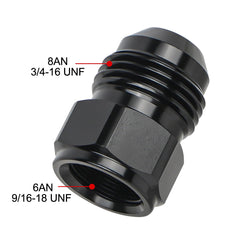 EVIL ENERGY 6AN to 8AN adapter with black anodized metal body; durable performance.