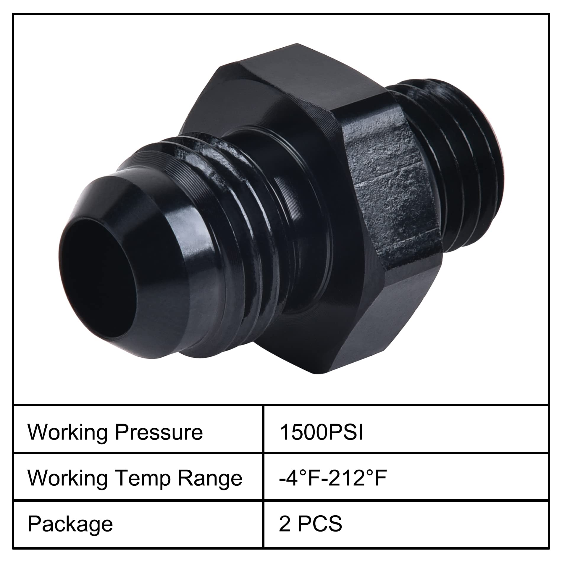 EVIL ENERGY 6AN to M12x1.5mm adapter assembly fitment in install-ready configuration