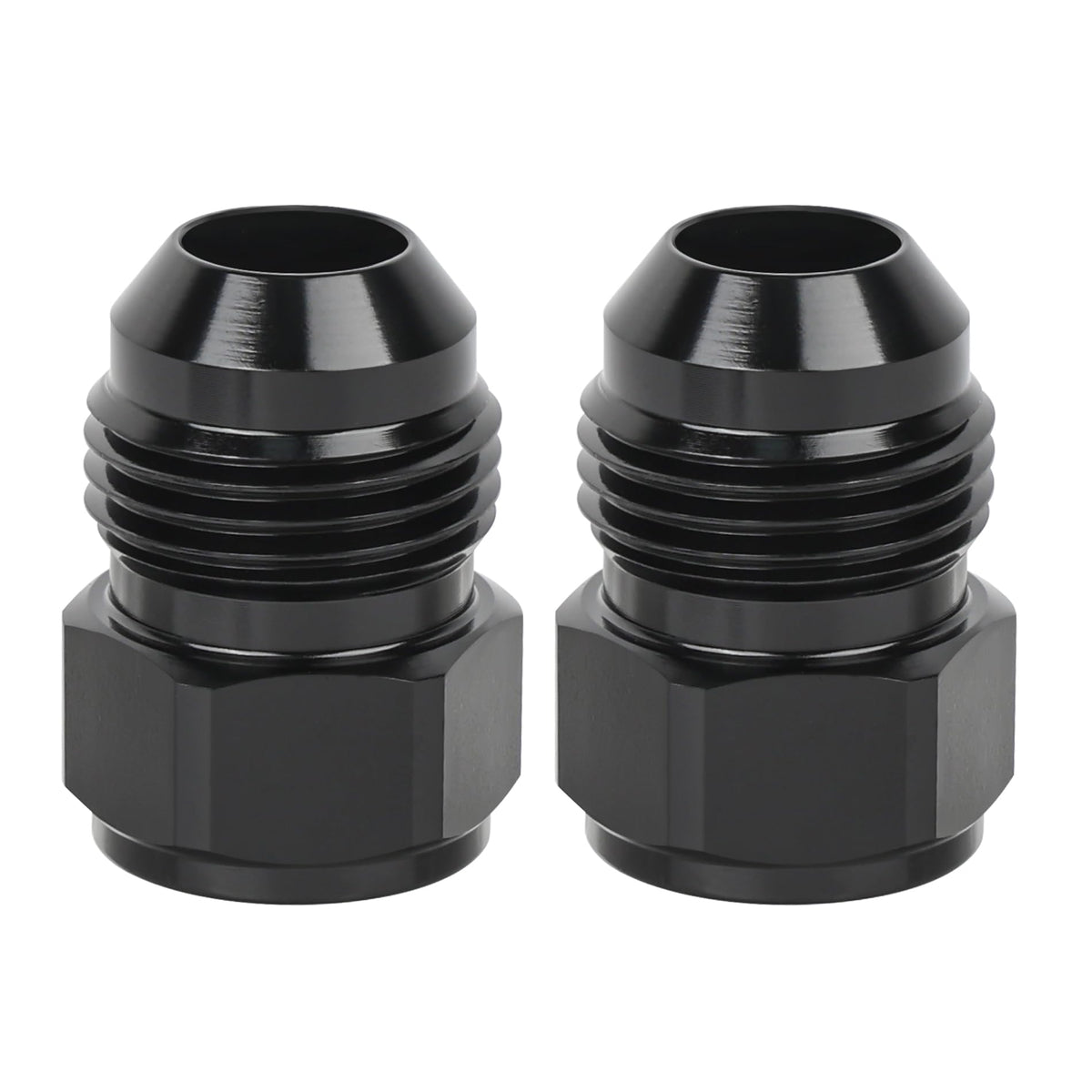 EVIL ENERGY 8AN to 10AN flare reducer adapter in compact aluminum for secure connections.