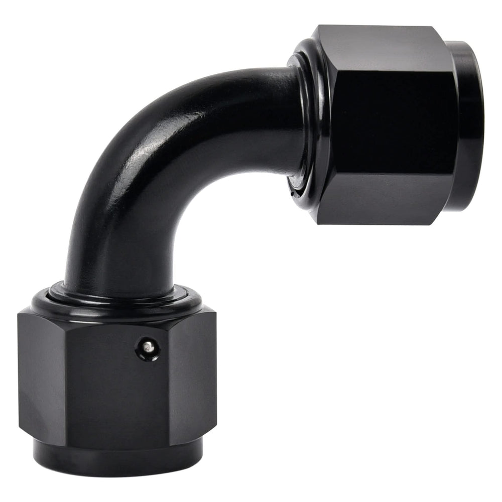 EVIL ENERGY 8AN female-to-female swivel 90° for flexible routing in tight spaces.