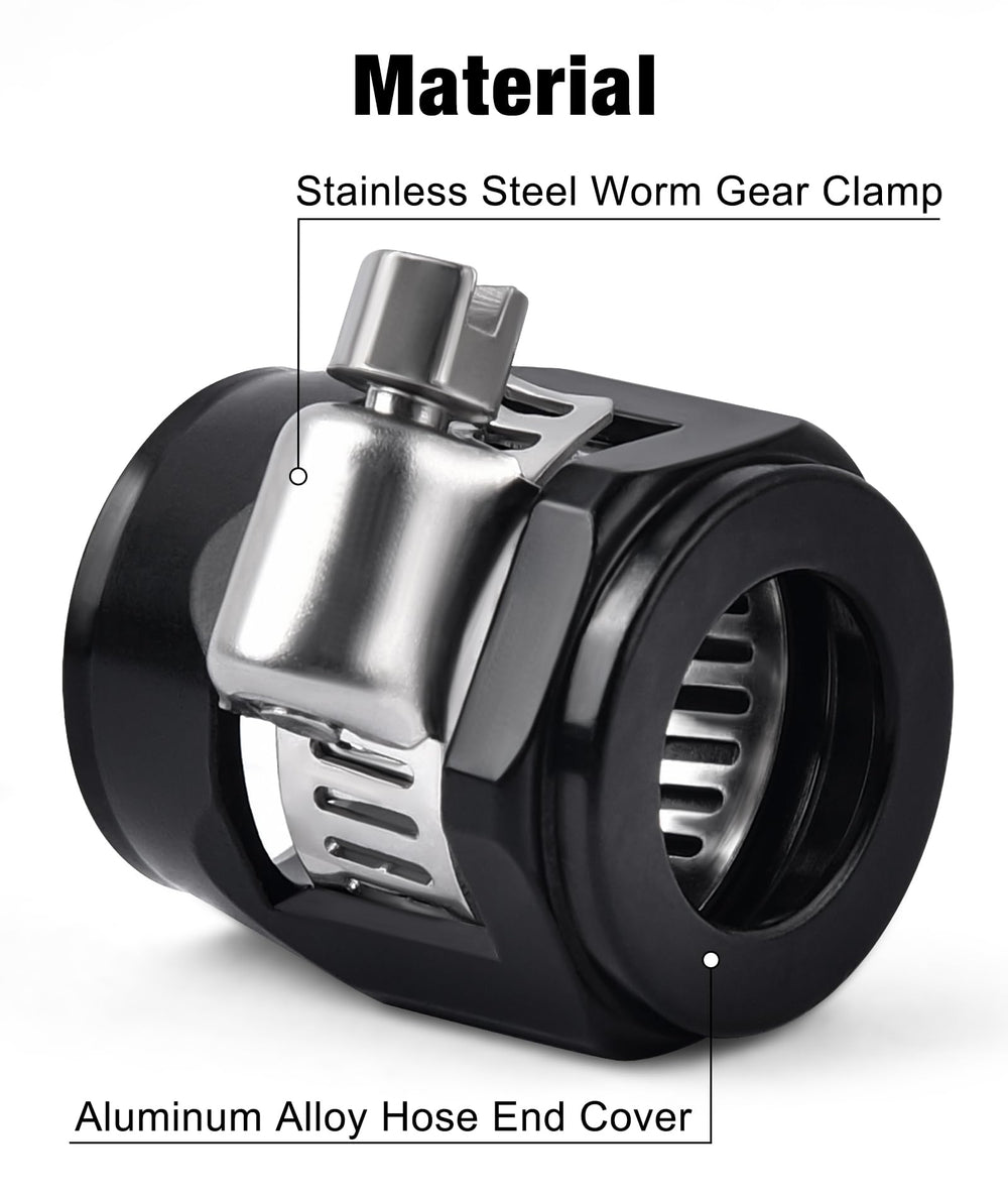 EVIL ENERGY 6061-T6 aluminum body provides durable, corrosion-resistant end finishing for hydraulic lines.