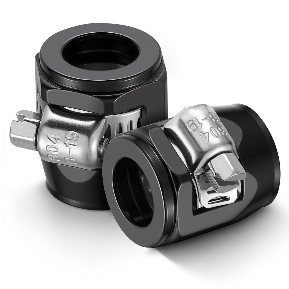 EVIL ENERGY 8AN hose finisher clamp in aluminum delivers a neat, professional end for braided hoses.