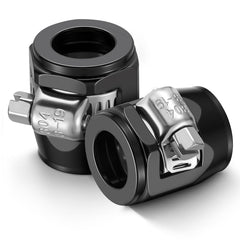 EVIL ENERGY 8AN hose finisher clamp in aluminum delivers a neat, professional end for braided hoses.