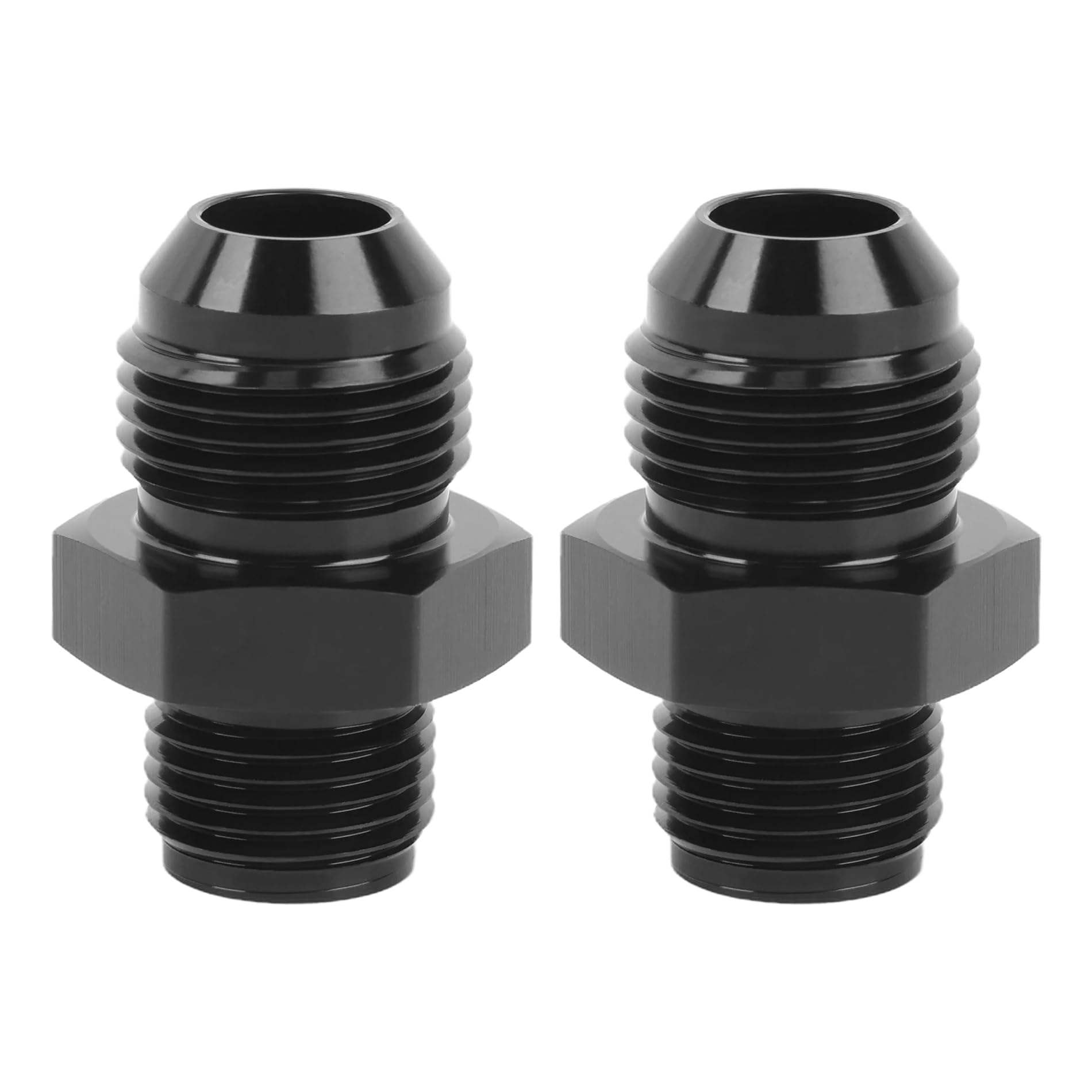 EVIL ENERGY 8AN to 5/8-18 inverted flare straight adapter enables secure fuel-line connections with corrosion resistance.