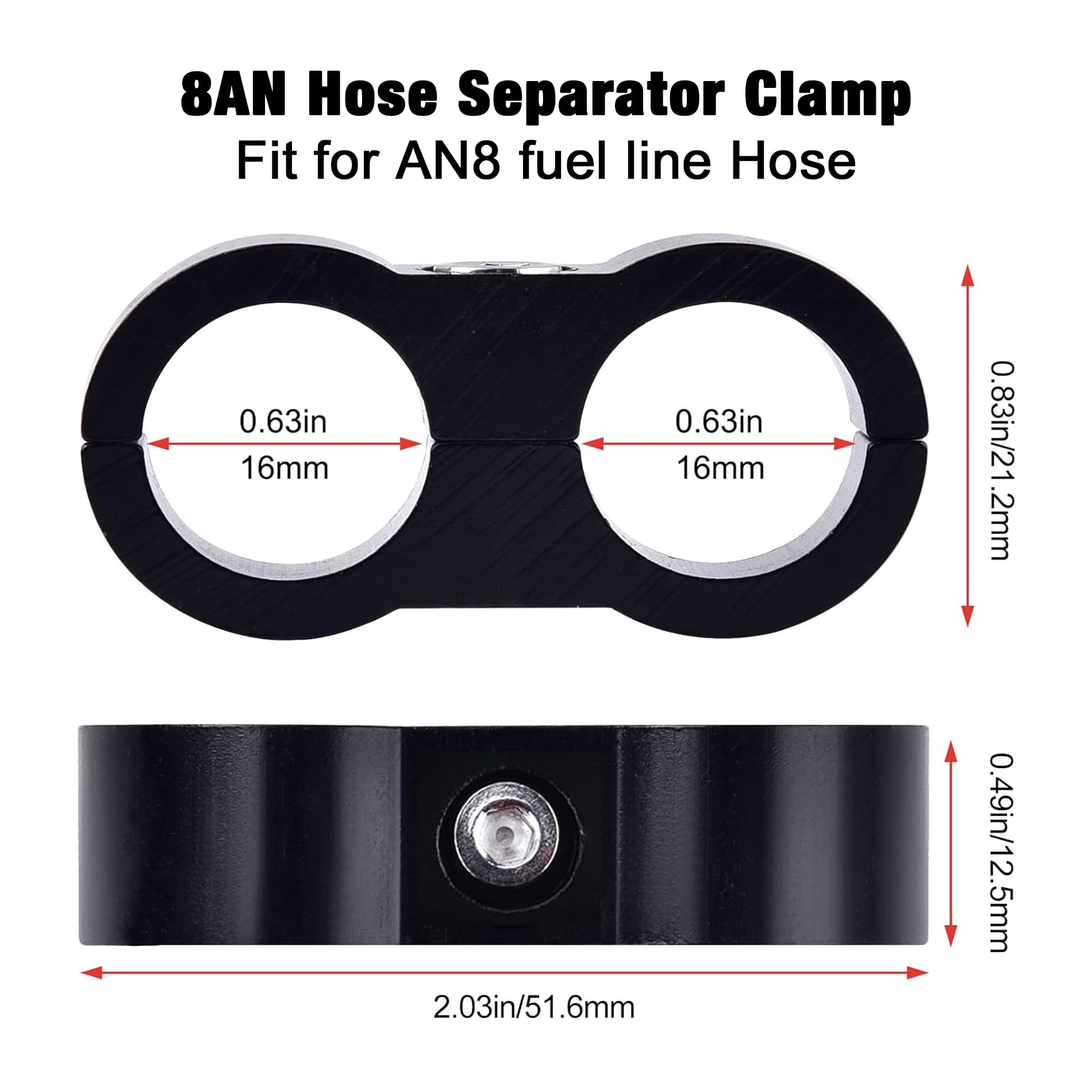 EVIL ENERGY 8AN male-to-male coupler simplifies inline hose joins.