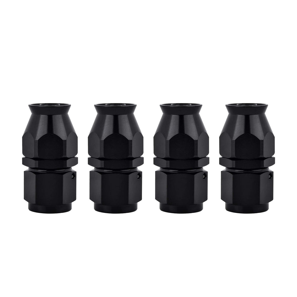 EVIL ENERGY 8AN PTFE hose end straight—durable four-pack for secure fuel line connections