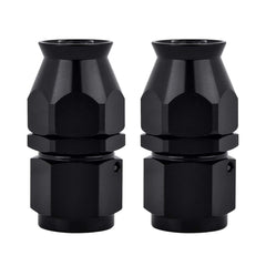 EVIL ENERGY 8AN PTFE hose end pack of 2 with a durable black finish for reliable connections.