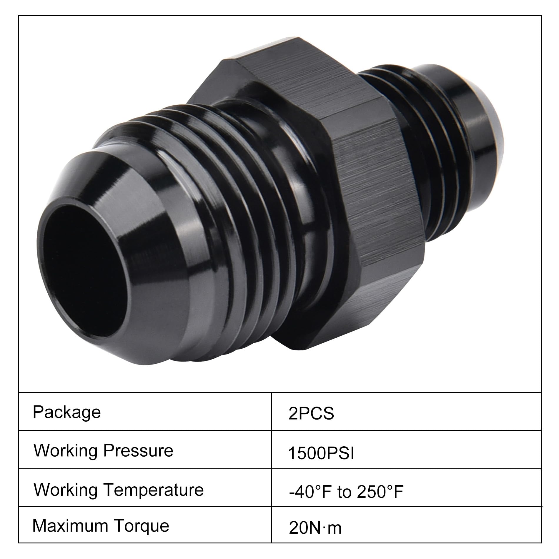 EVIL ENERGY aluminum 6061-T6 flare reducer designed for high-pressure fuel systems