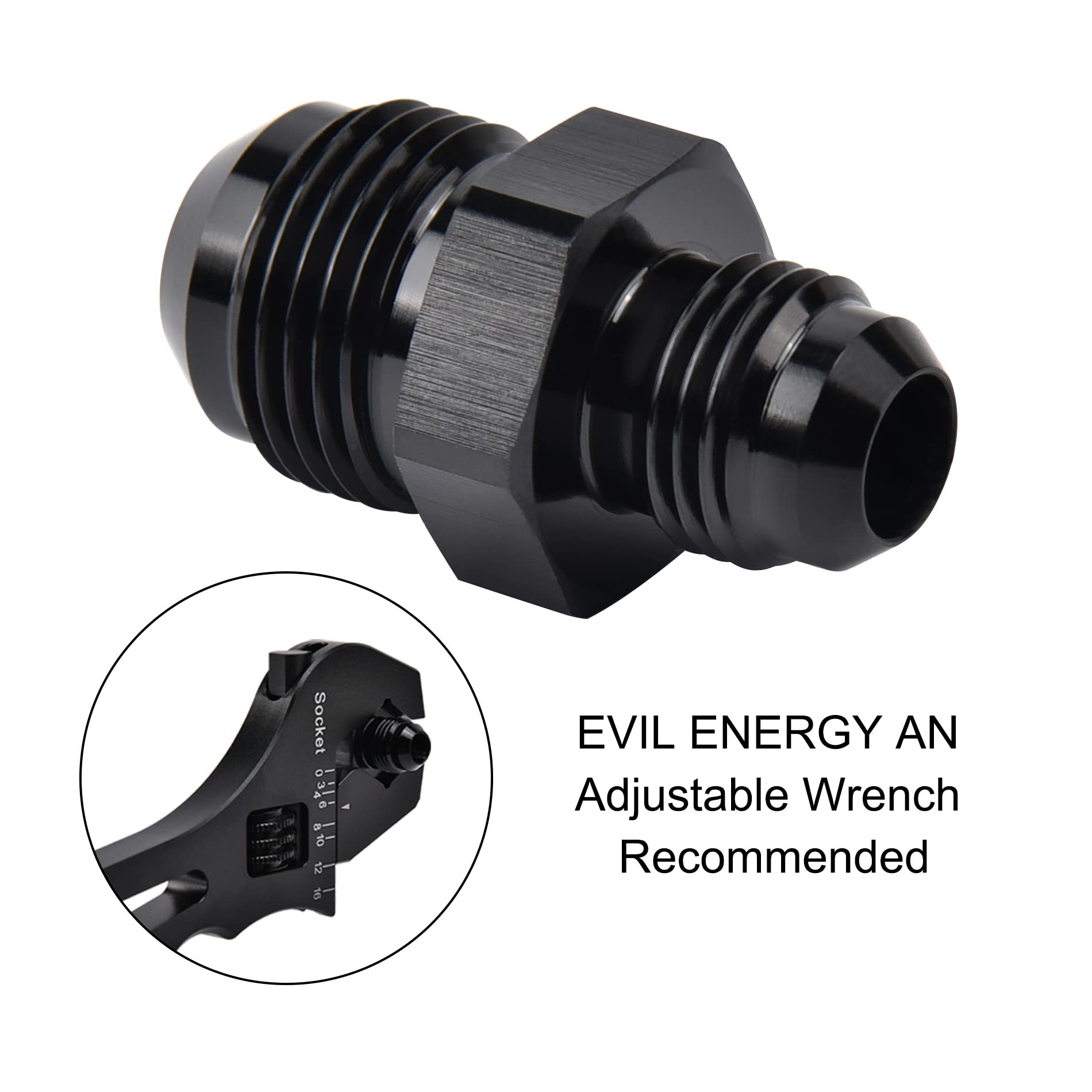 EVIL ENERGY two-pack flare reducer set for easy fuel line upgrades