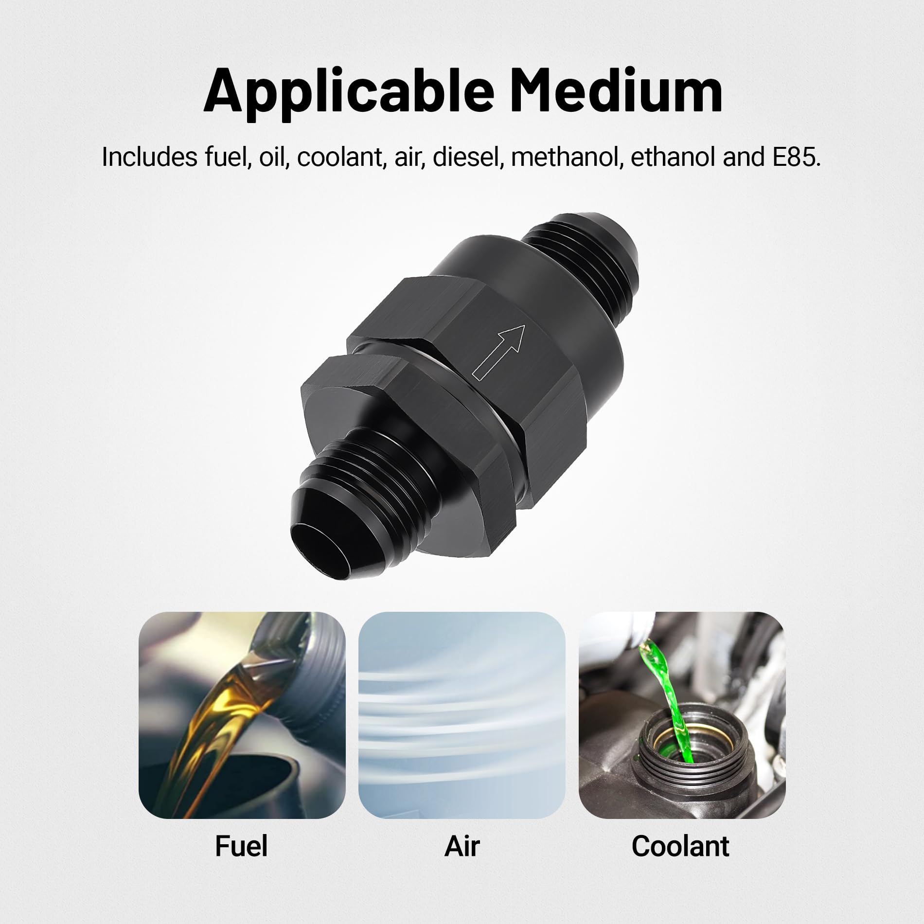 EVIL ENERGY aluminum black valve with corrosion-resistant design and spring load.
