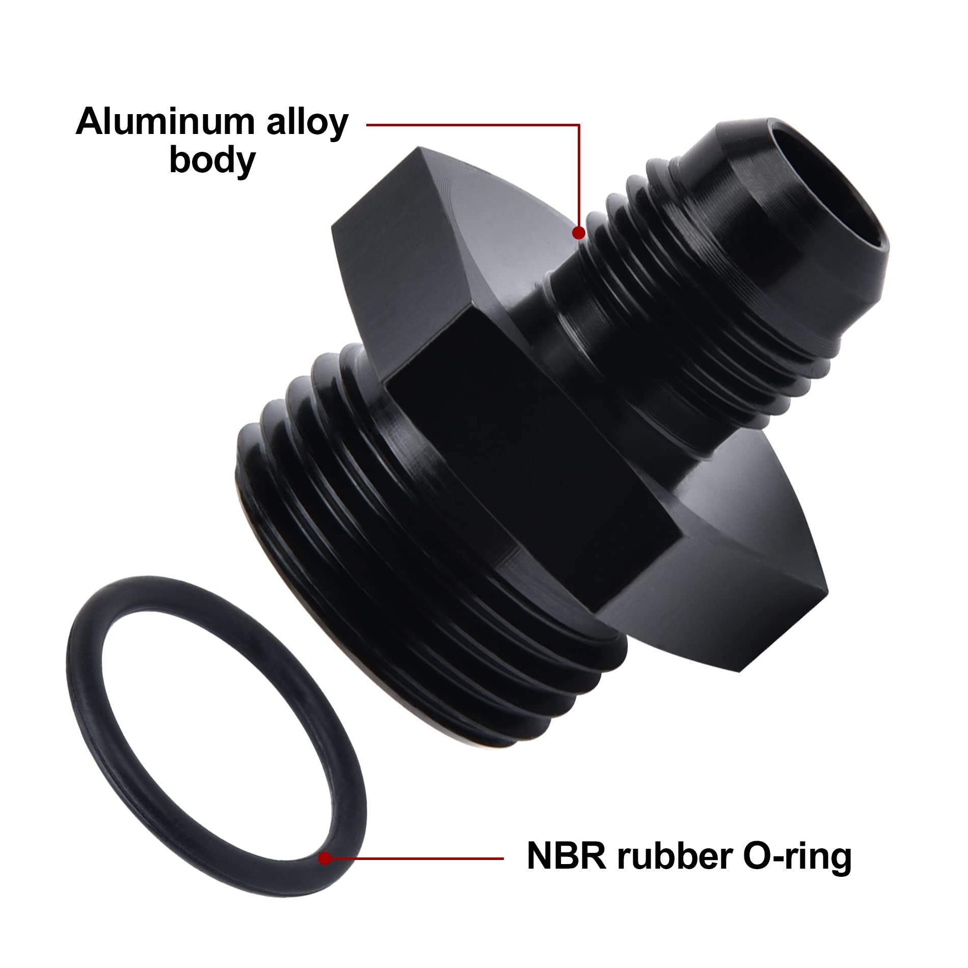 EVIL ENERGY aluminum 6061-T6 body with O-ring seal for high-temp fuel system compatibility.