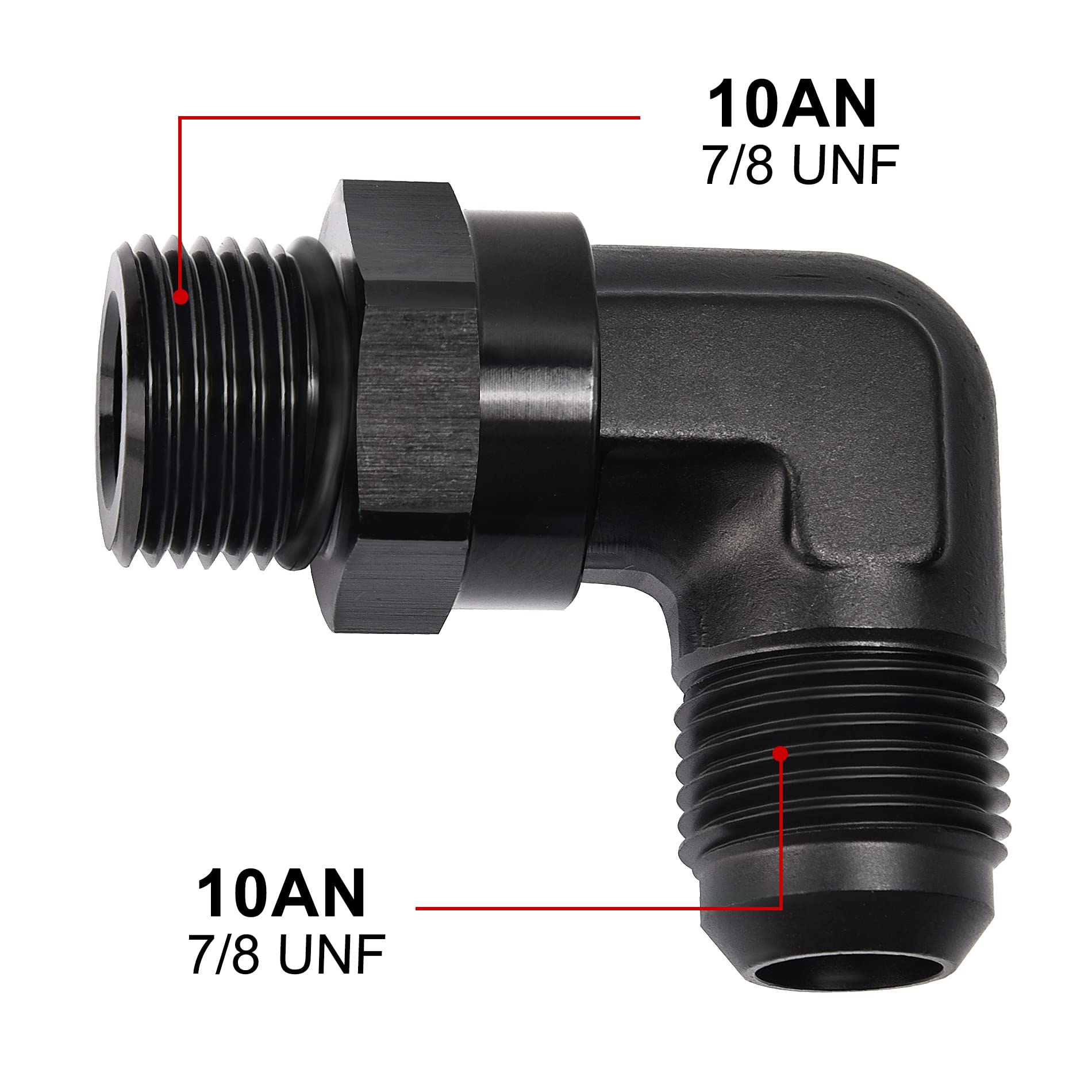 EVIL ENERGY aluminum 6061-T6 swivel adapter offers durable, leak-resistant connections.