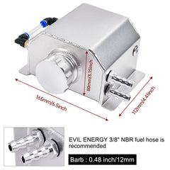 EVIL ENERGY aluminum coolant reservoir universal fit highlights compact, durable construction.