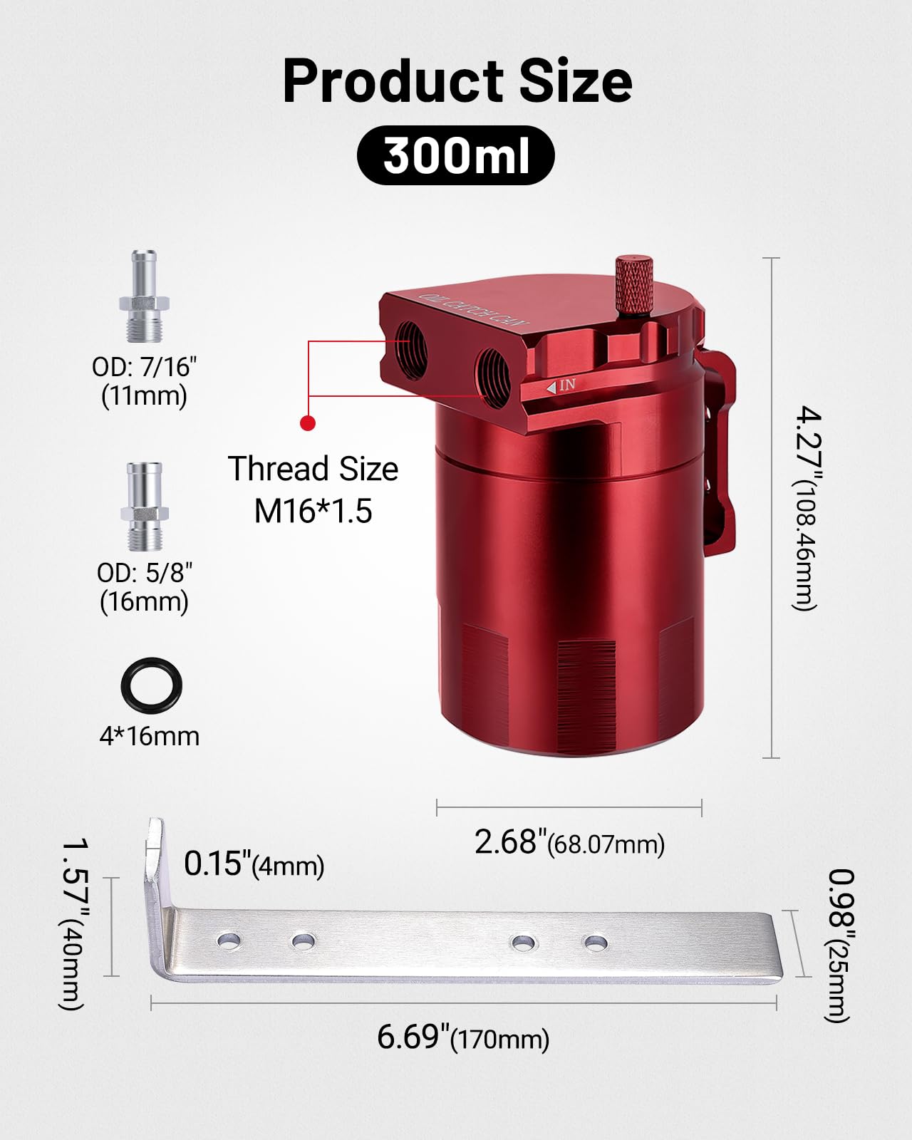 EVIL ENERGY aluminum oil separator with durable construction for long-lasting performance.