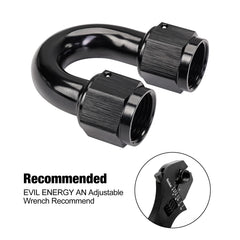 EVIL ENERGY 6AN female-to-female adapter supports reusable, durable connections.