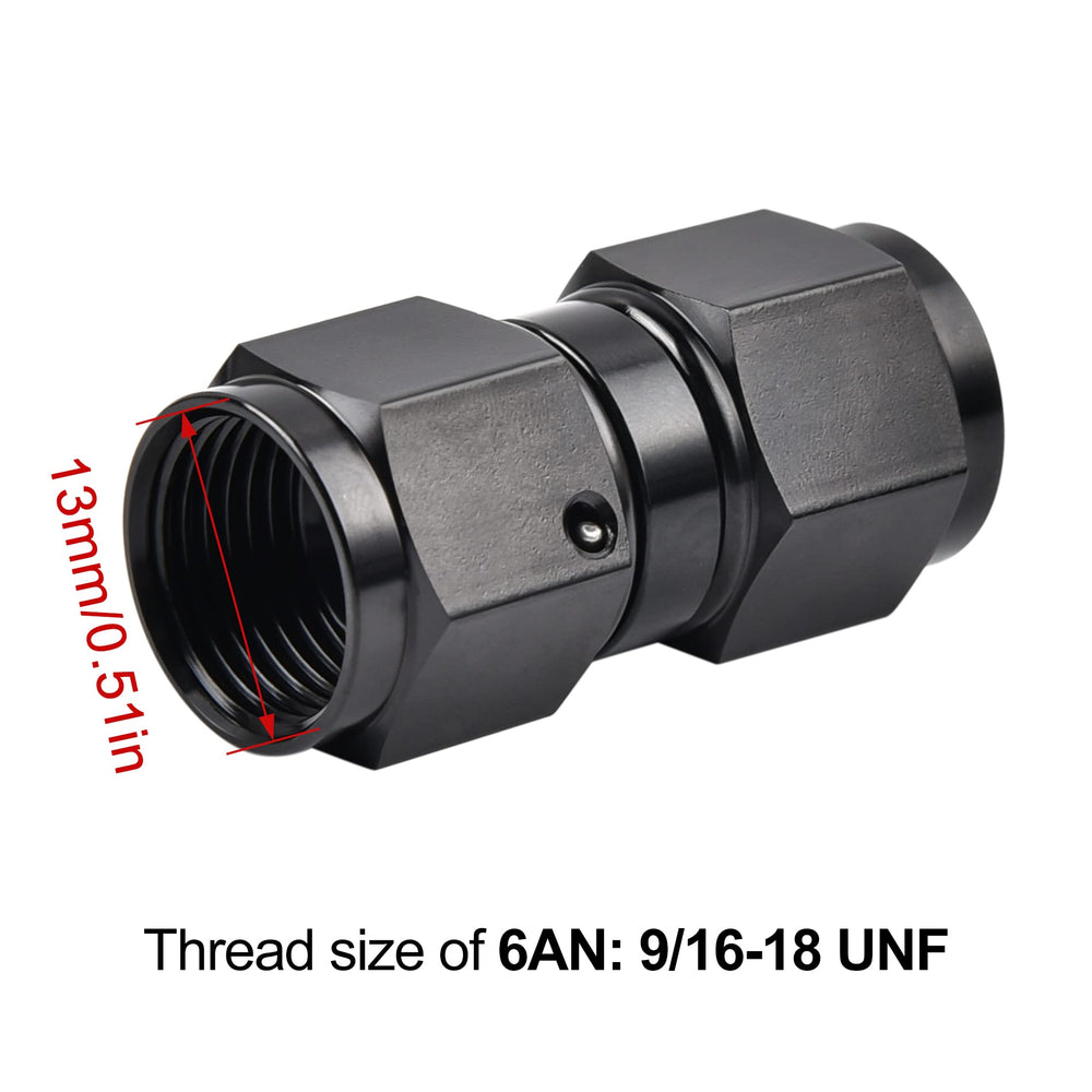 EVIL ENERGY AN6 thread connector highlights precise 9/16-18 UNF fit