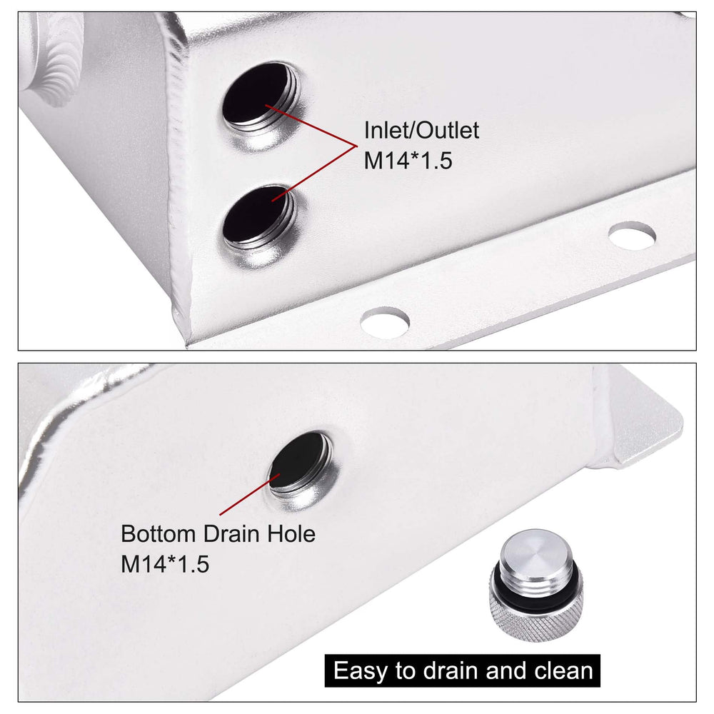EVIL ENERGY barb fittings with O-rings ensure a tight seal during installation.