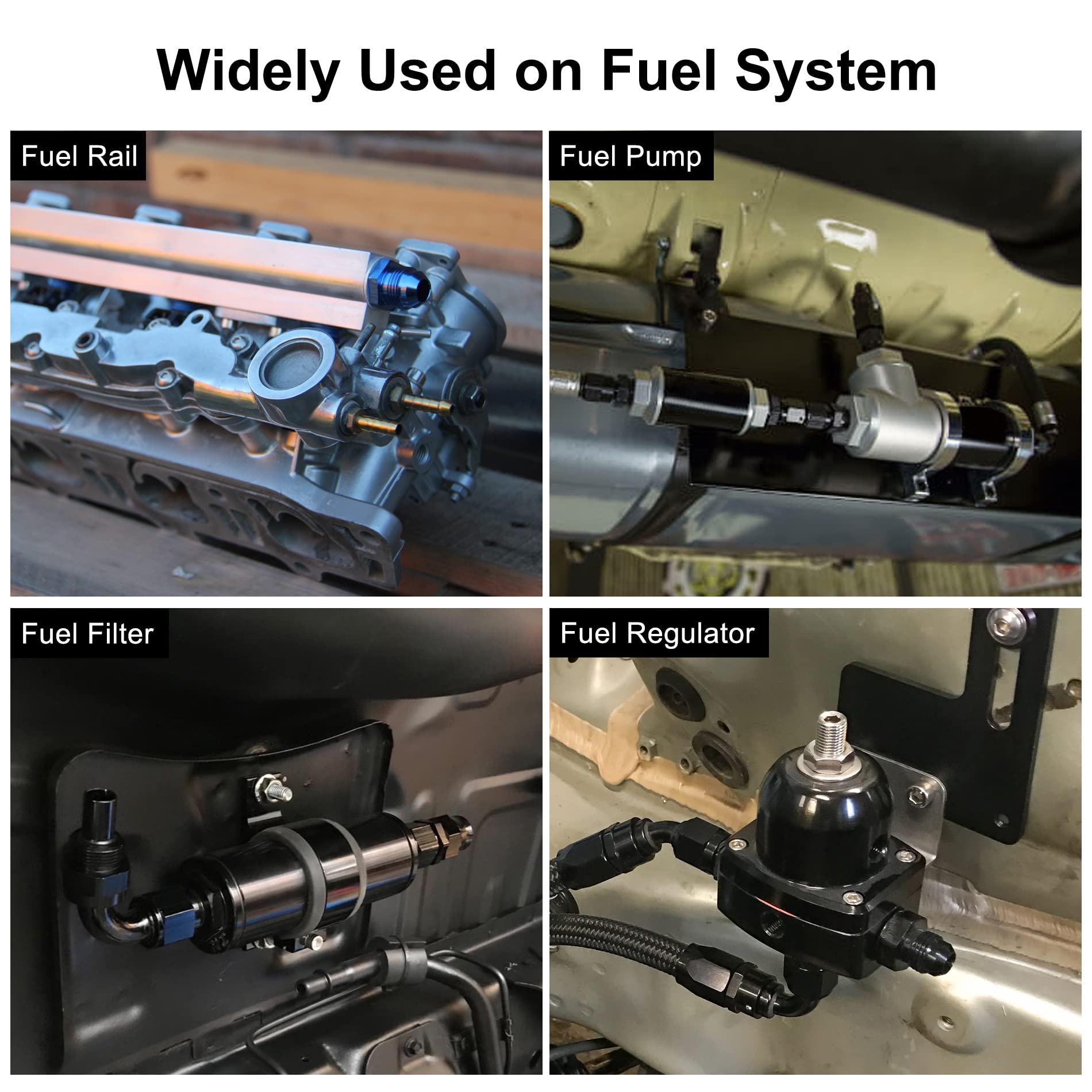 EVIL ENERGY black alloy 6061-T6 adapter for durable fuel connections.