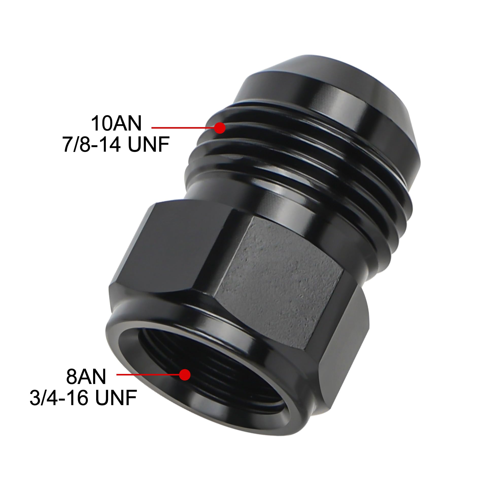 EVIL ENERGY black anodized flare adapter detail highlights durable aluminum build