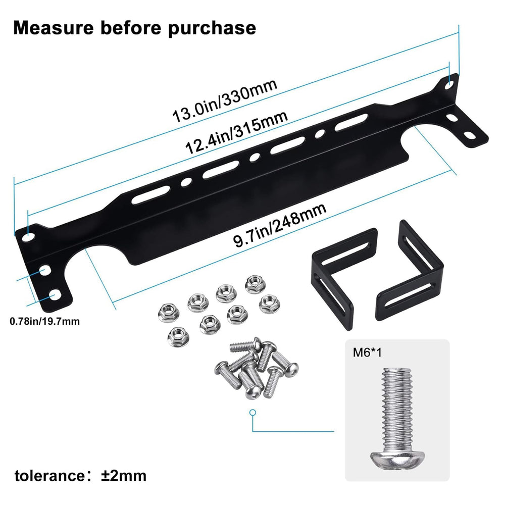 EVIL ENERGY aluminum alloy bracket in black offers lightweight durability.