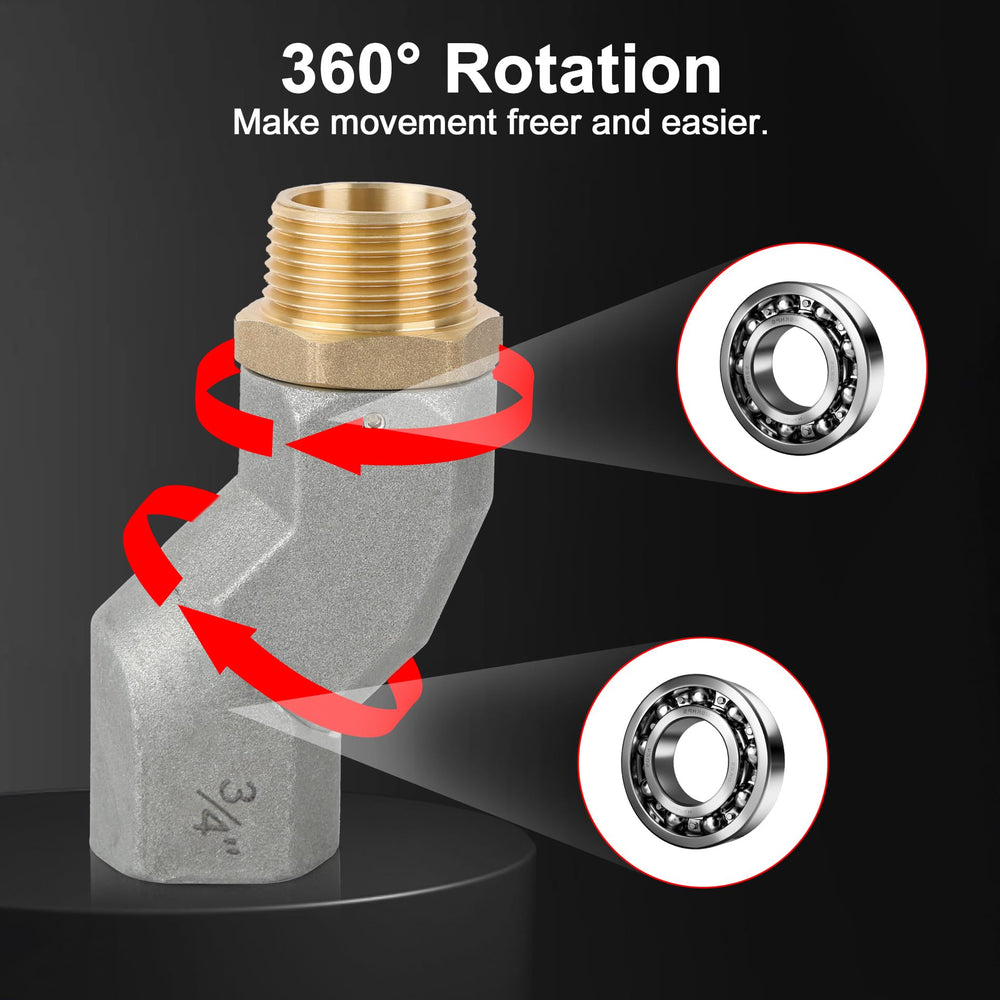 EVIL ENERGY Brass and zinc alloy construction resists rust for durable service.