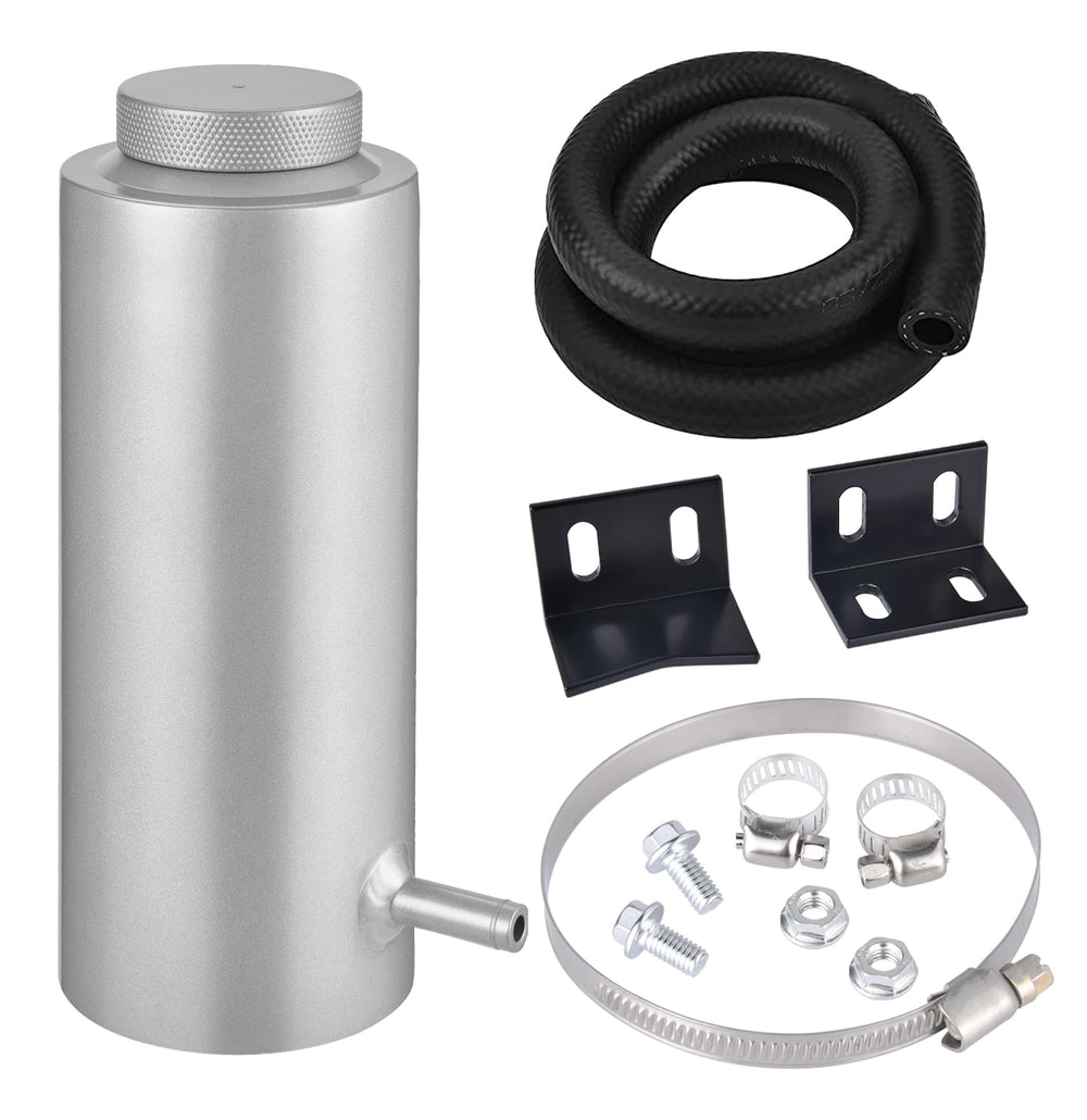 EVIL ENERGY coolant overflow tank front view shows universal fit potential for many vehicles.