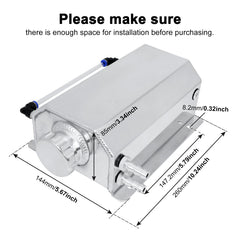EVIL ENERGY 2L overflow tank bottom drain simplifies cleaning and maintenance.
