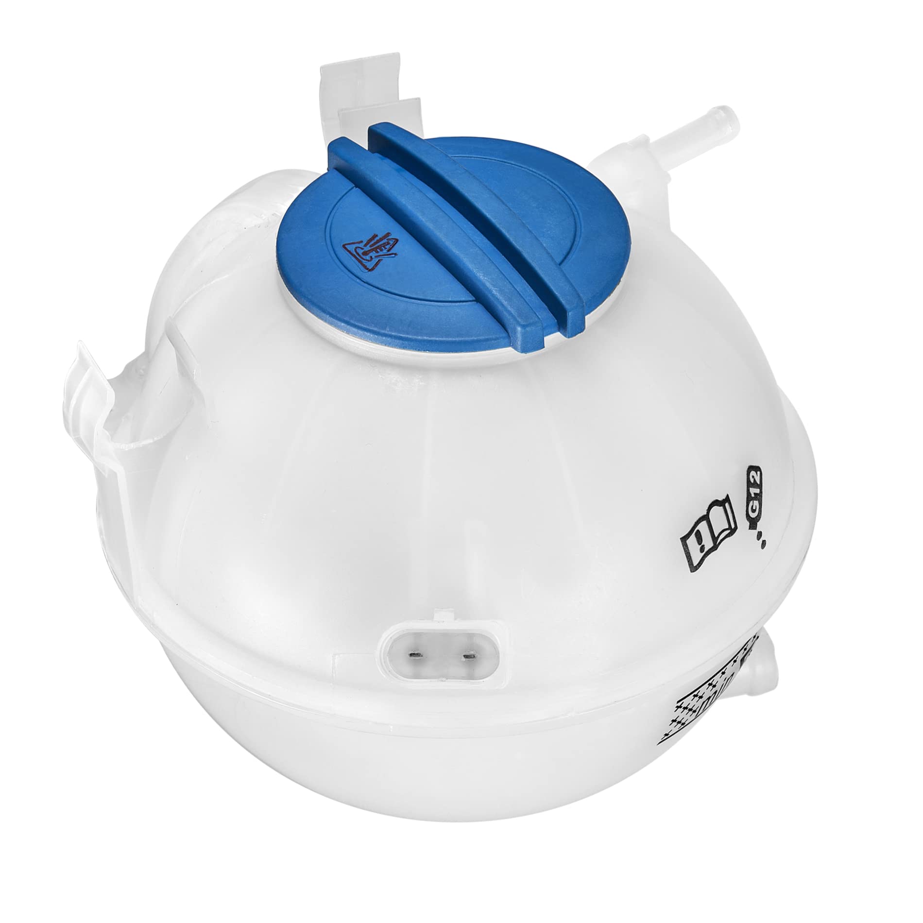 EVIL ENERGY coolant reservoir front view showing broad VW/Audi fitment