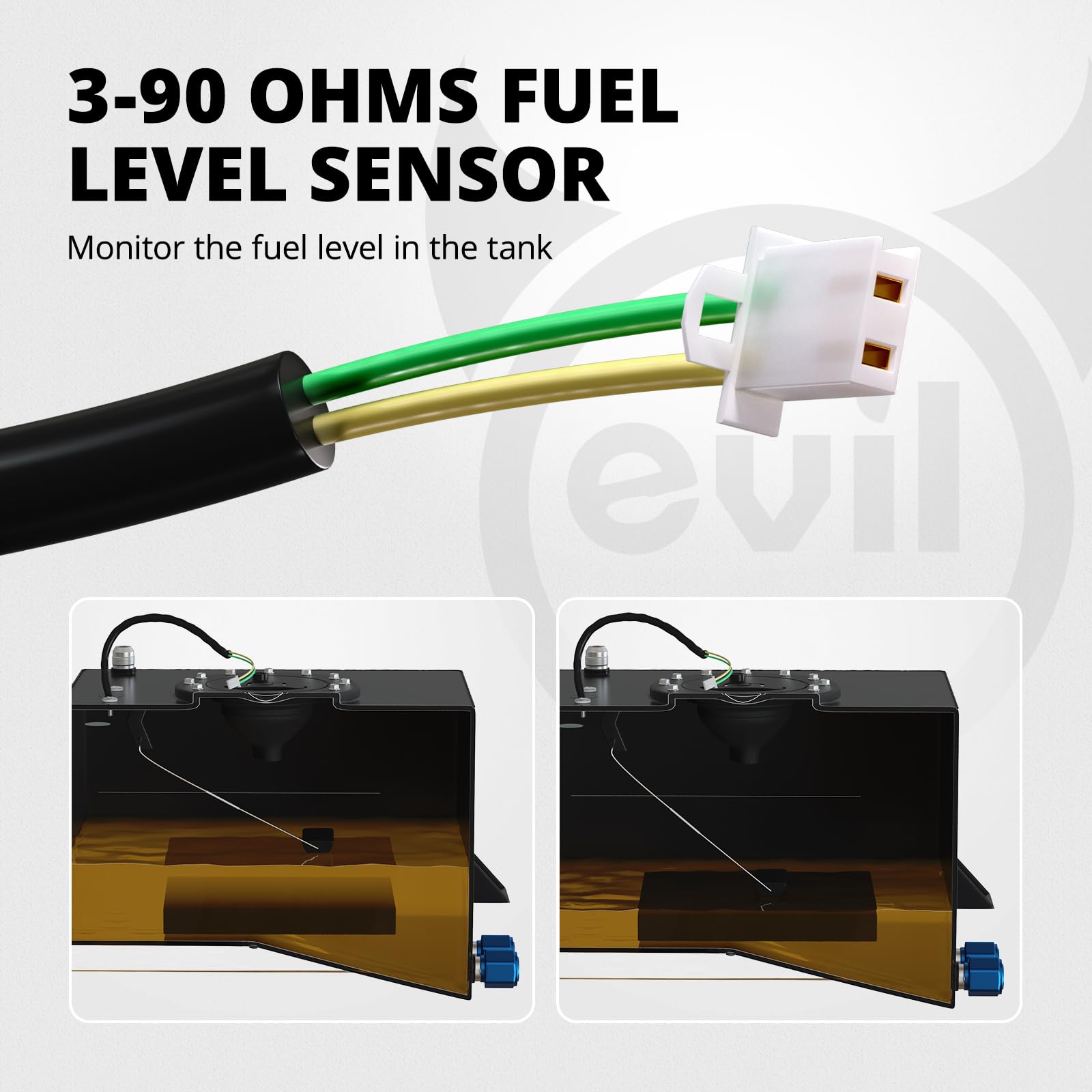EVIL ENERGY drift tank with black plastic cover for rugged styling.