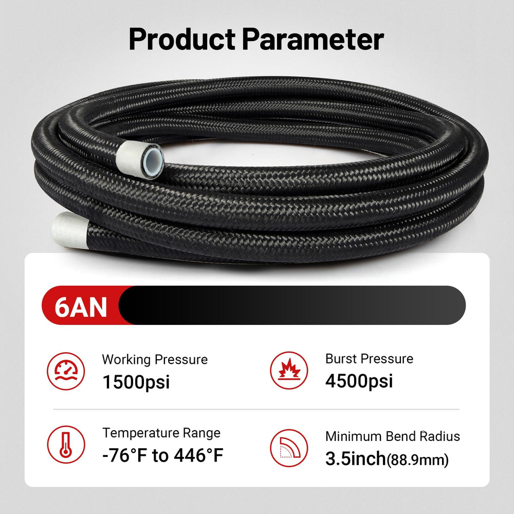 EVIL ENERGY E85-compatible hose supports ethanol blends in engines.