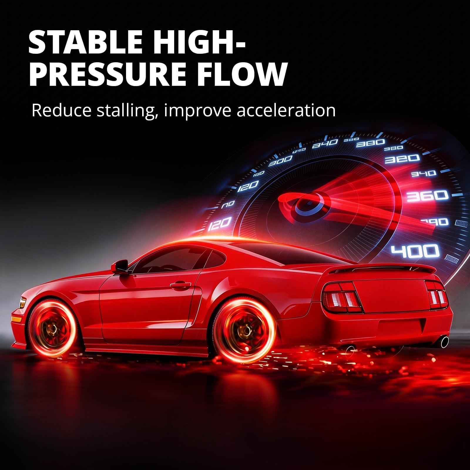 EVIL ENERGY EFI 255LPH pump mounted appears durable and high-flow capable.