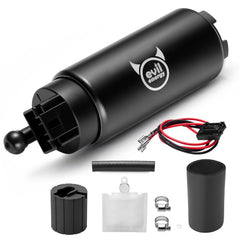 EVIL ENERGY EFI 255LPH fuel pump front view for reliable power delivery.
