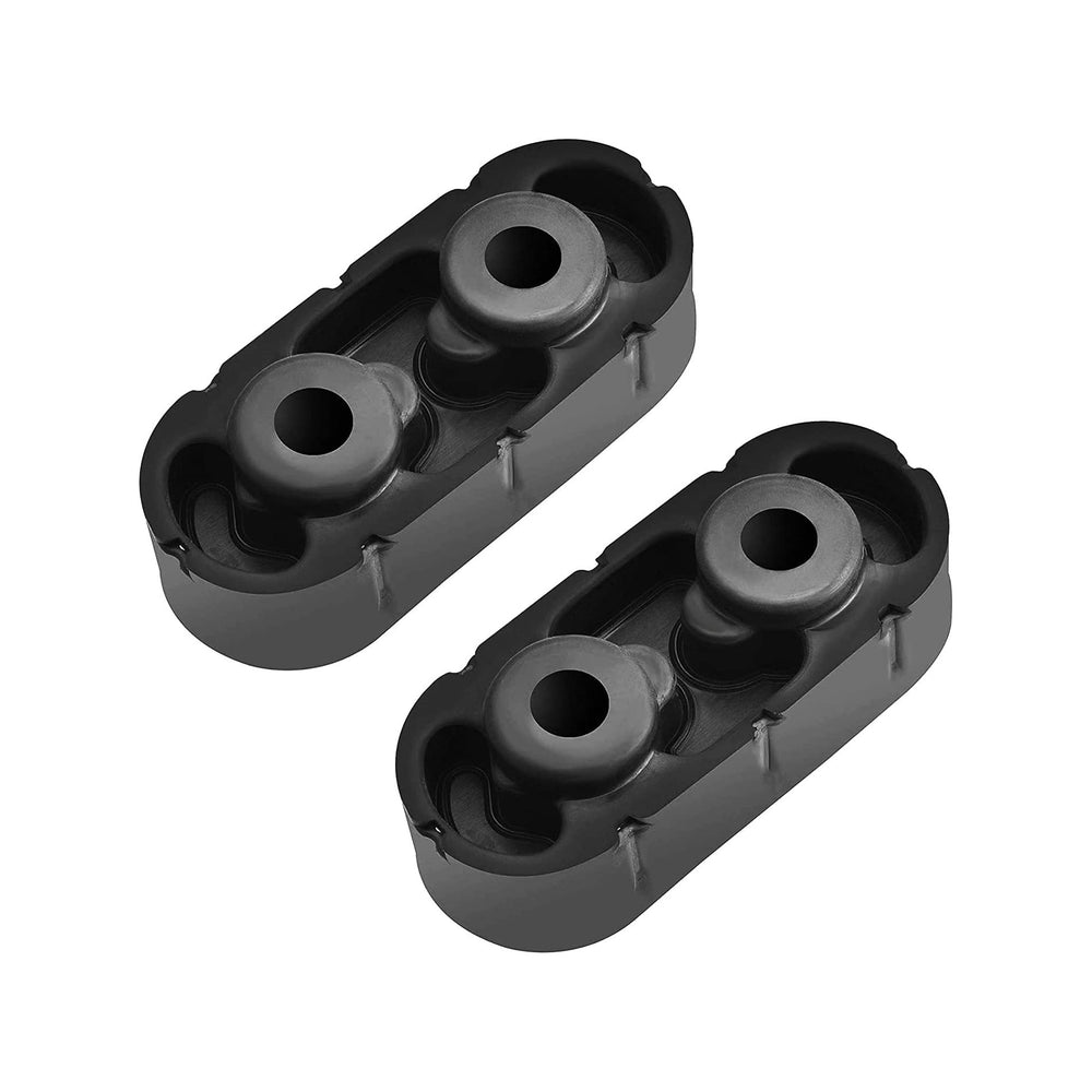 EVIL ENERGY exhaust hanger with rubber insulator reduces vibration.