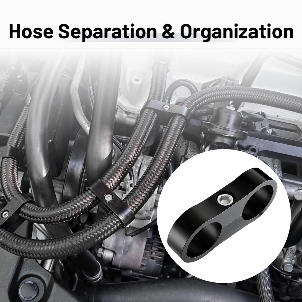 EVIL ENERGY four-pack hose clamps for organized automotive installations.