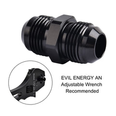 EVIL ENERGY fuel hose adapter image demonstrates easy alignment and sealing.