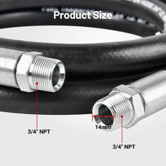 EVIL ENERGY fuel hose end connectors close-up for easy installation.