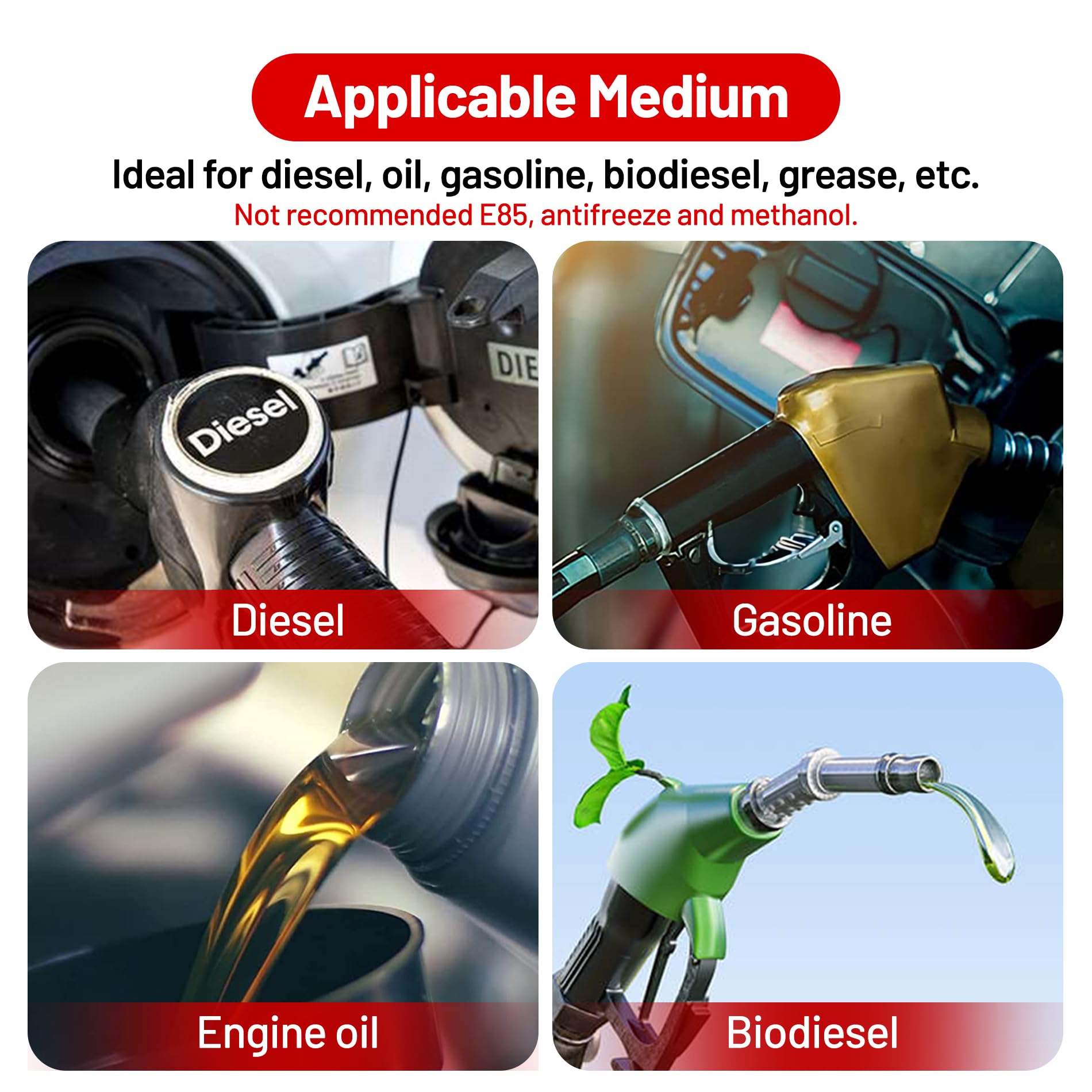 EVIL ENERGY working pressure 150psi supports standard fuel system needs