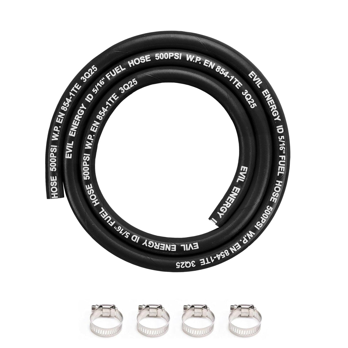 EVIL ENERGY fuel line hose 5ft exemplifies flexible durability for high-pressure fuel delivery.