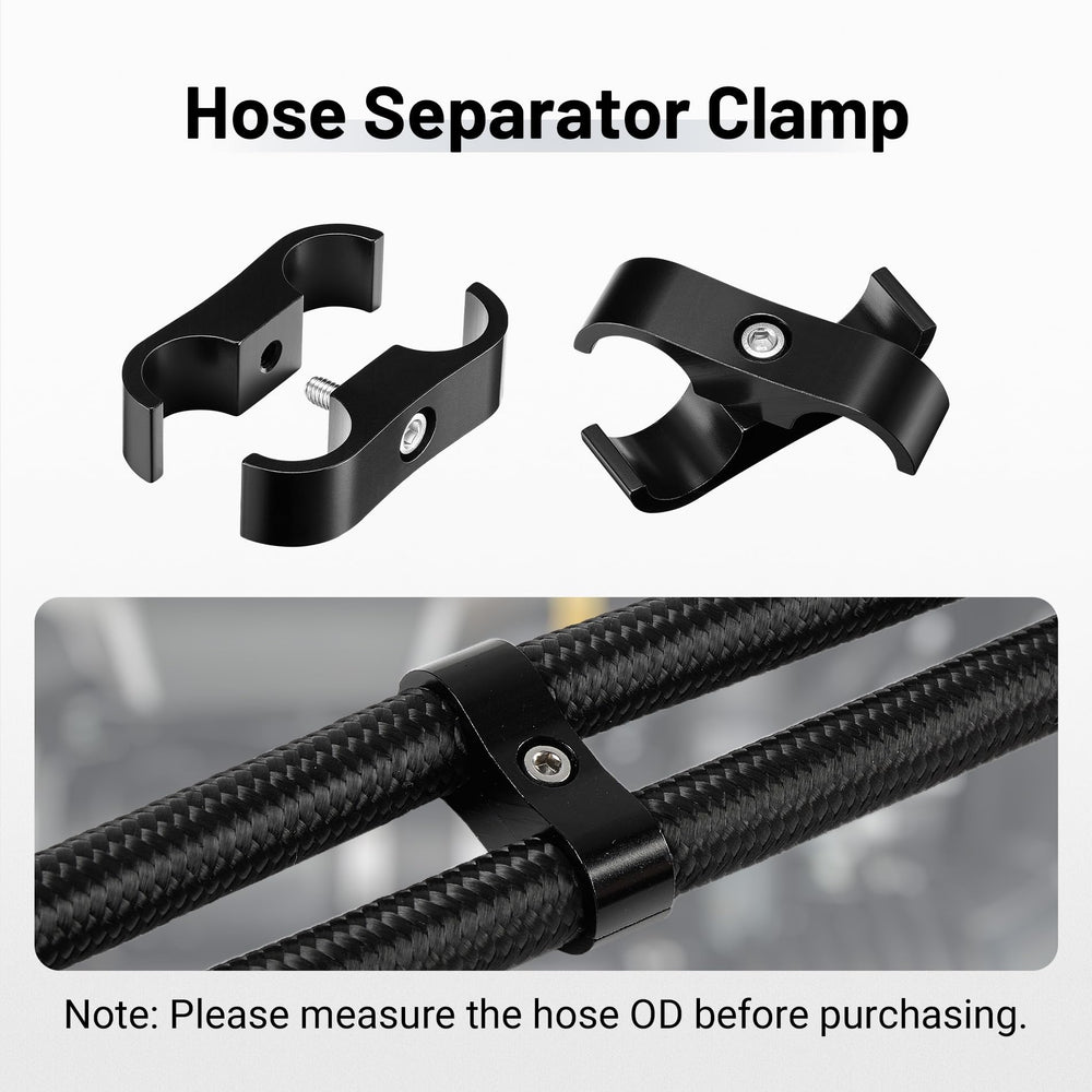 EVIL ENERGY fuel-line mounting clamp 8AN keeps hoses organized and secure.