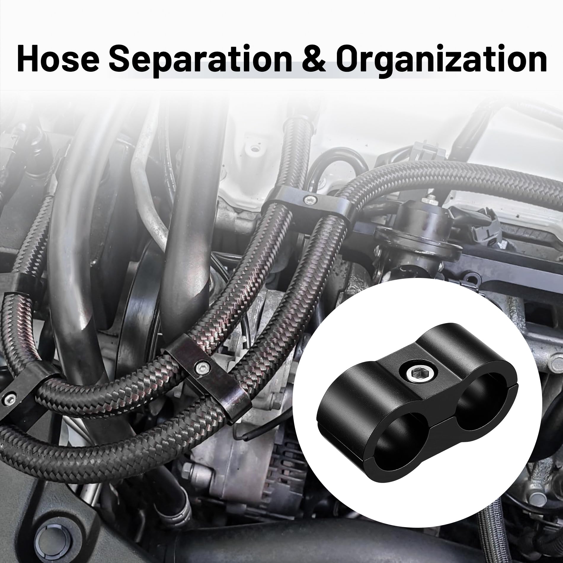 EVIL ENERGY fuel line mounting clamp: versatile routing for hoses and lines