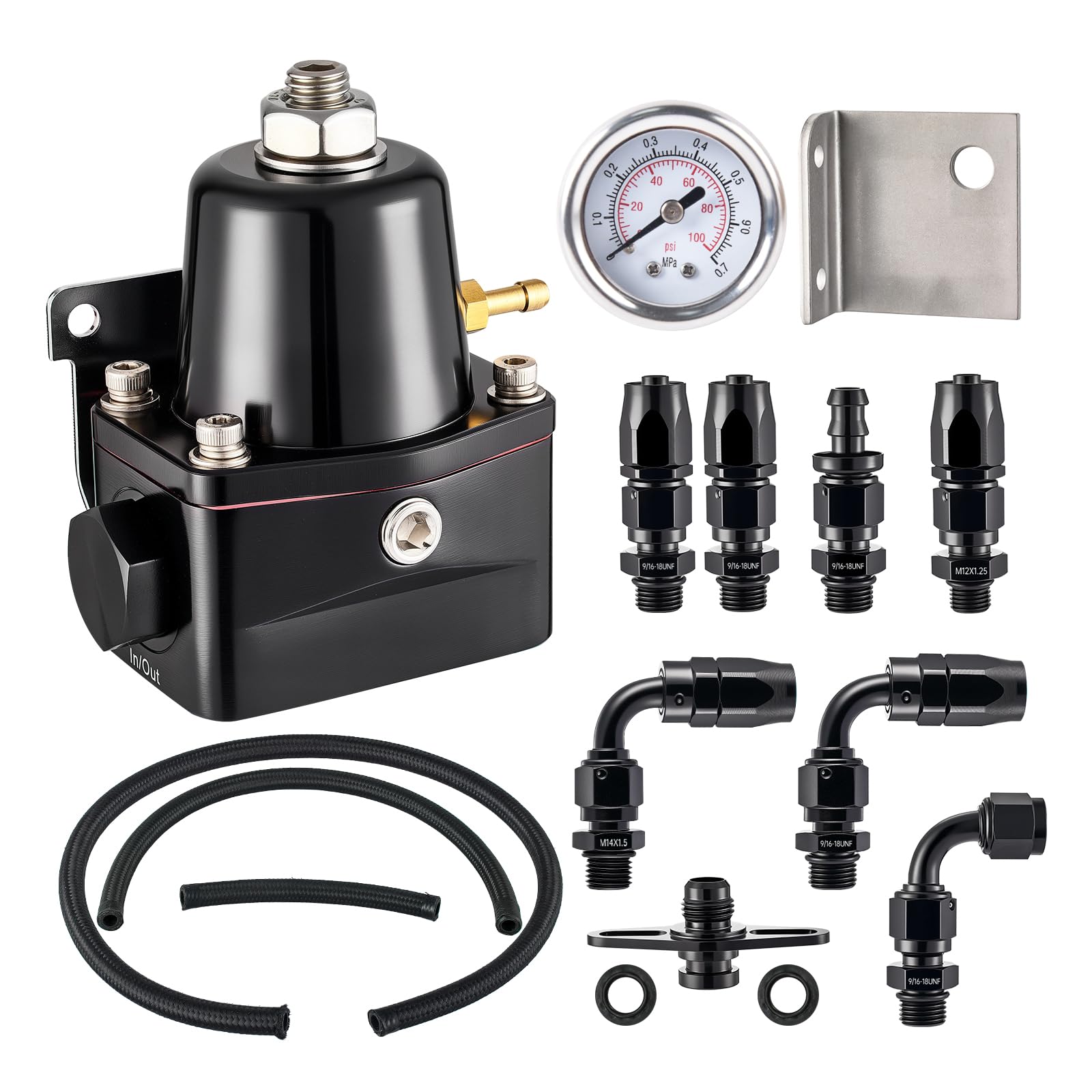 EVIL ENERGY fuel pressure regulator body helps stable EFI pressure for smoother performance.