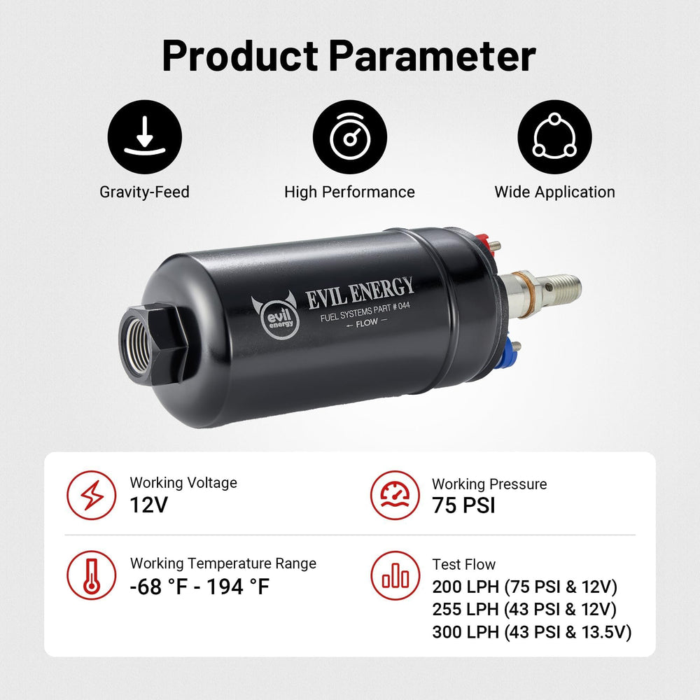 EVIL ENERGY inlet adapter 10AN for versatile fuel line connection