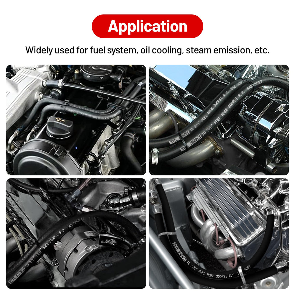 EVIL ENERGY fuel-system application scenario demonstrates versatile automotive use.